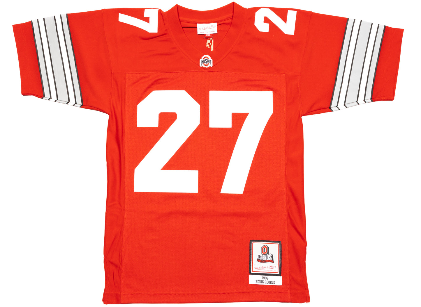 Camiseta de fútbol Mitchell & Ness NCAA 1995 Eddie George Ohio State