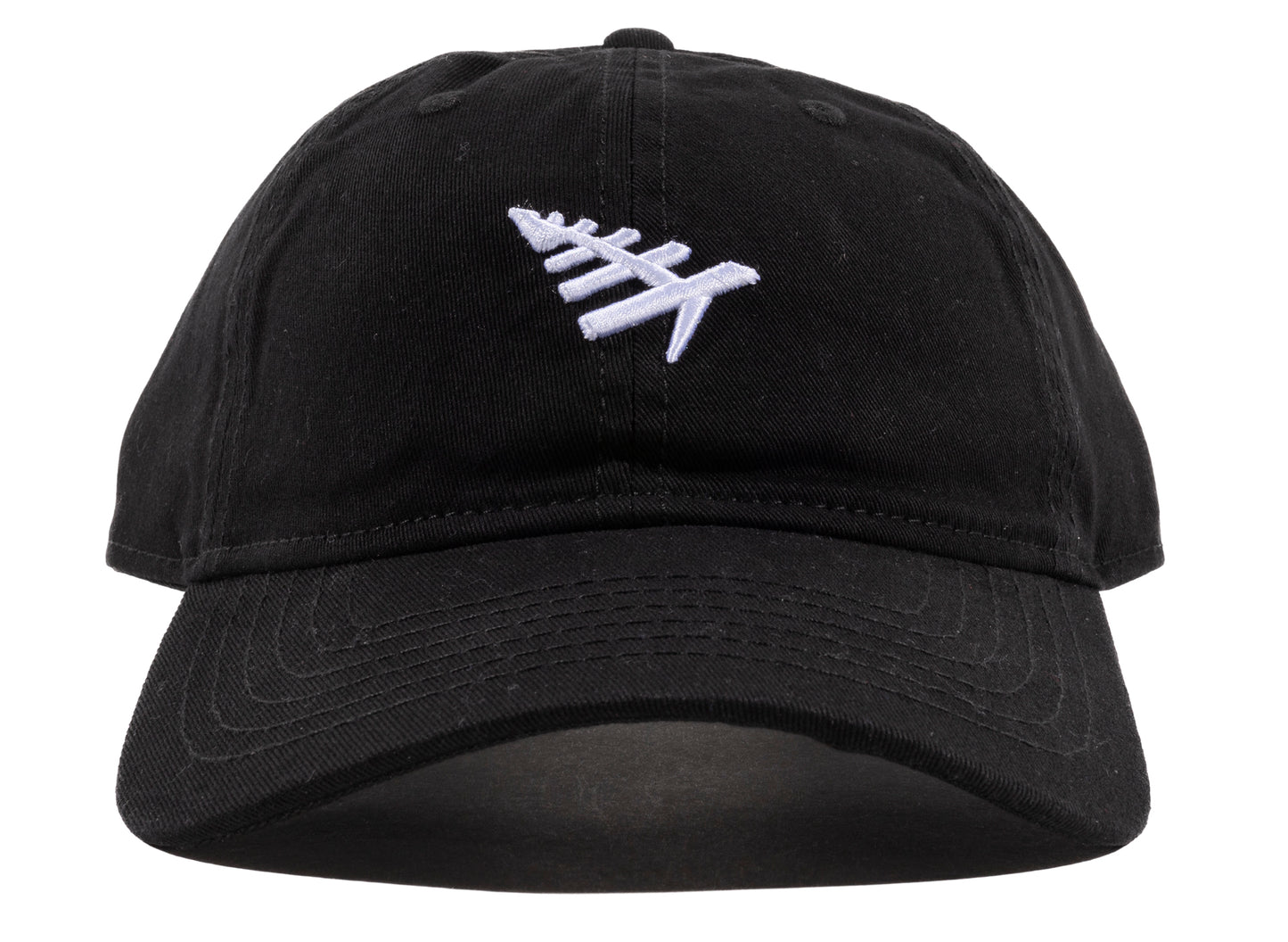 Paper Planes Overdye Dad Hat in Schwarz