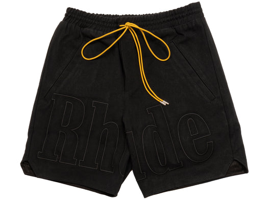 Pantalón corto Rhude con logo de sarga bordado