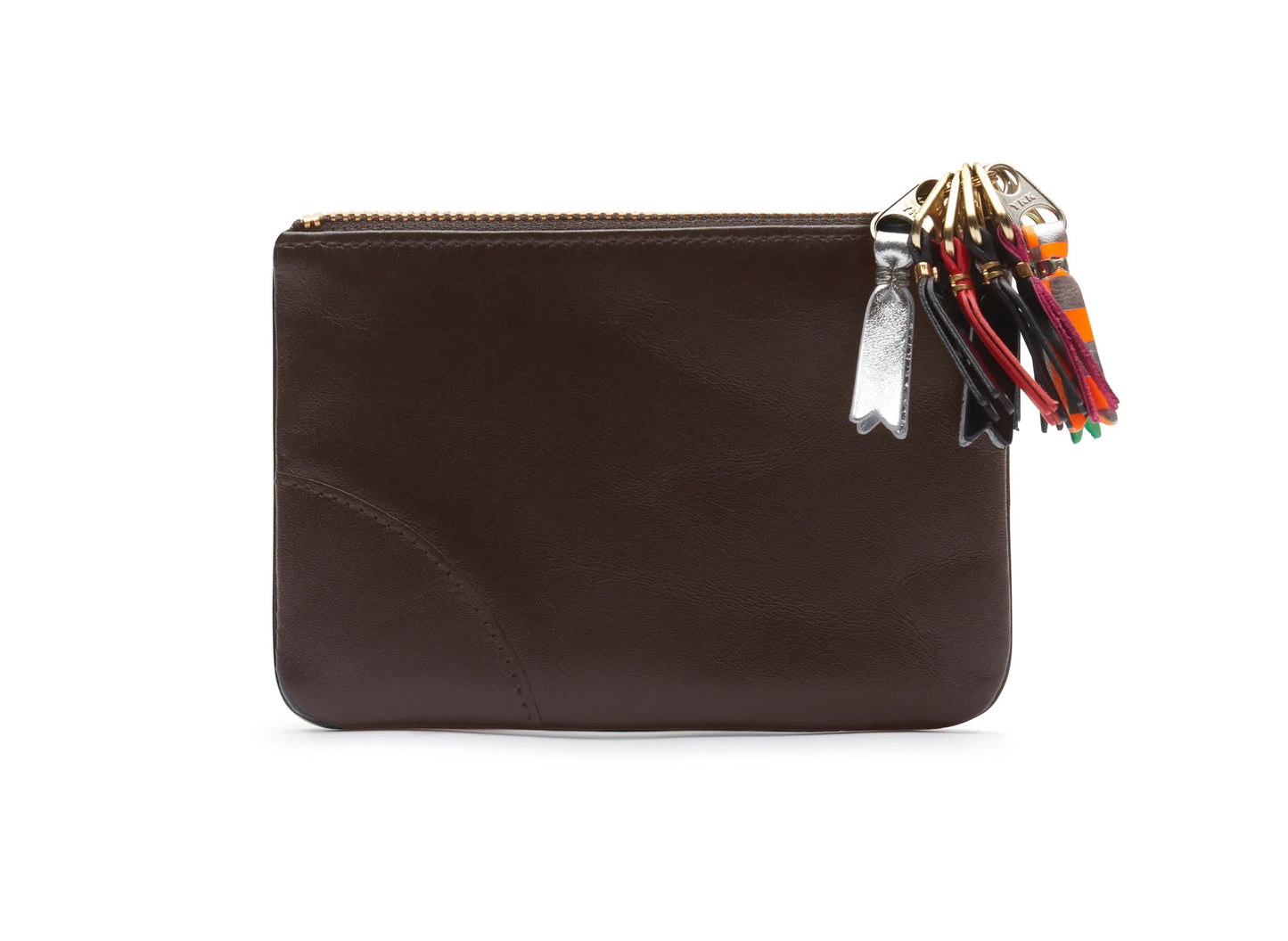 Comme des Garçon SA8100 Zipper Pull Wallet in Brown