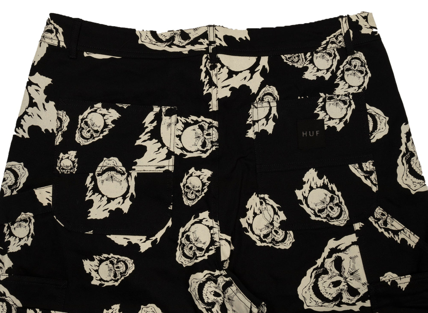 HUF Ghost Rider Painter Pants in Schwarz