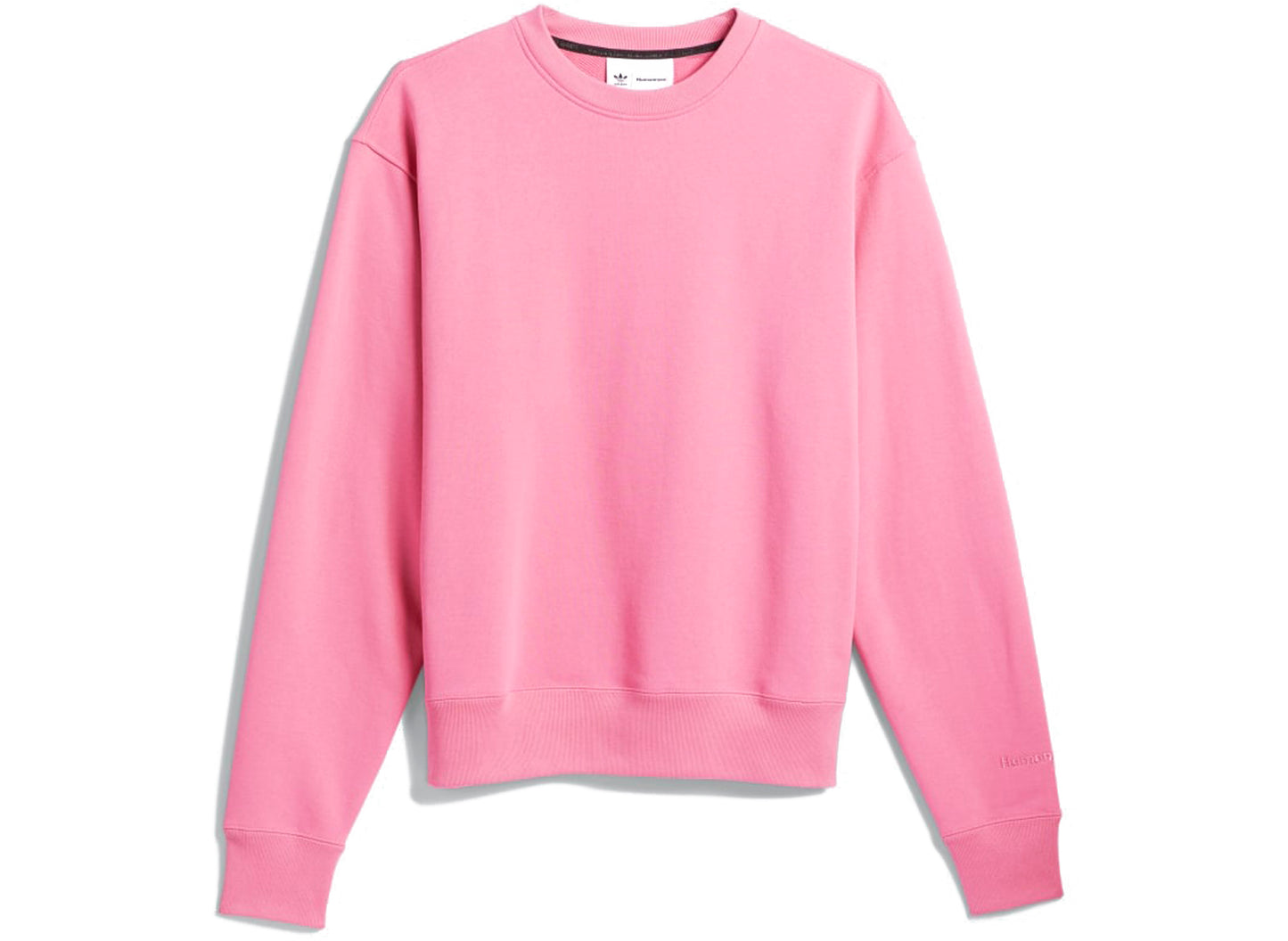 Sudadera cuello redondo Adidas Pharrell Williams Basics en tono rosa