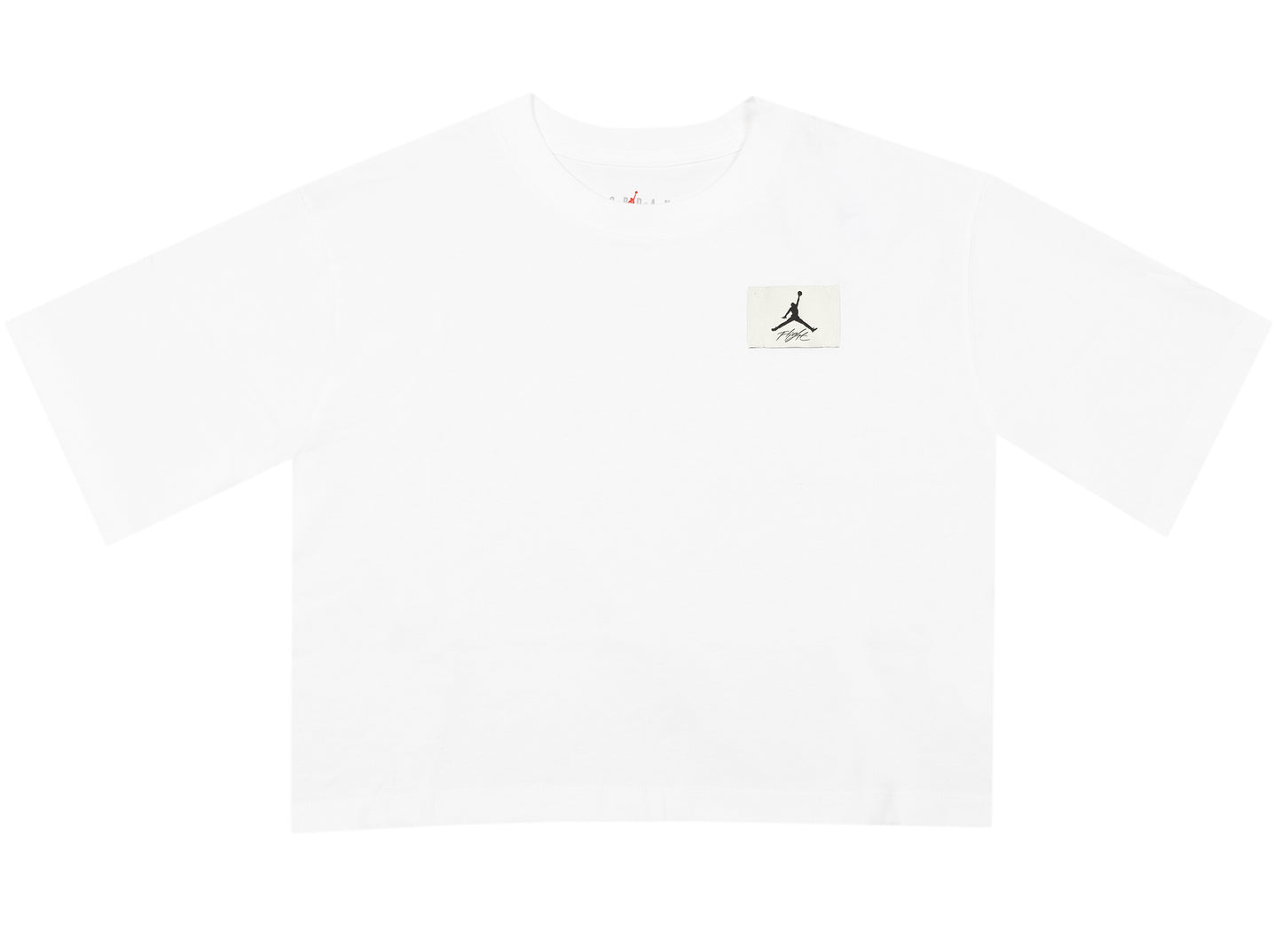 Playera Jordan Essentials Boxy para mujer en color blanco