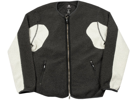 Converse x Slam Jam Sherpa-Jacke in Schwarz