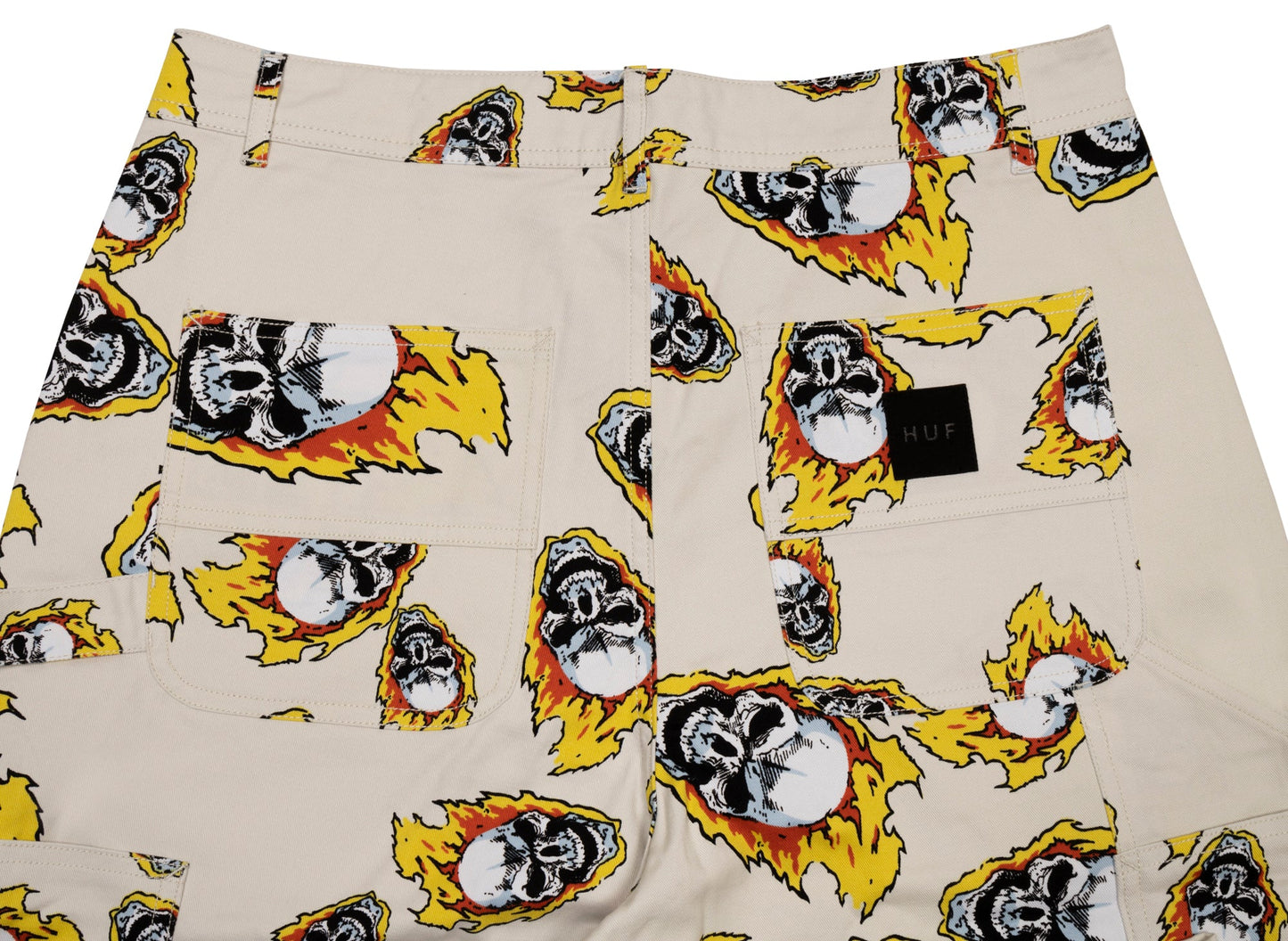 HUF Ghost Rider Painter Pants in Natural