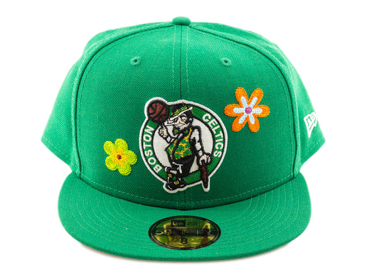 Gorra ajustada New Era Boston Celtics floral