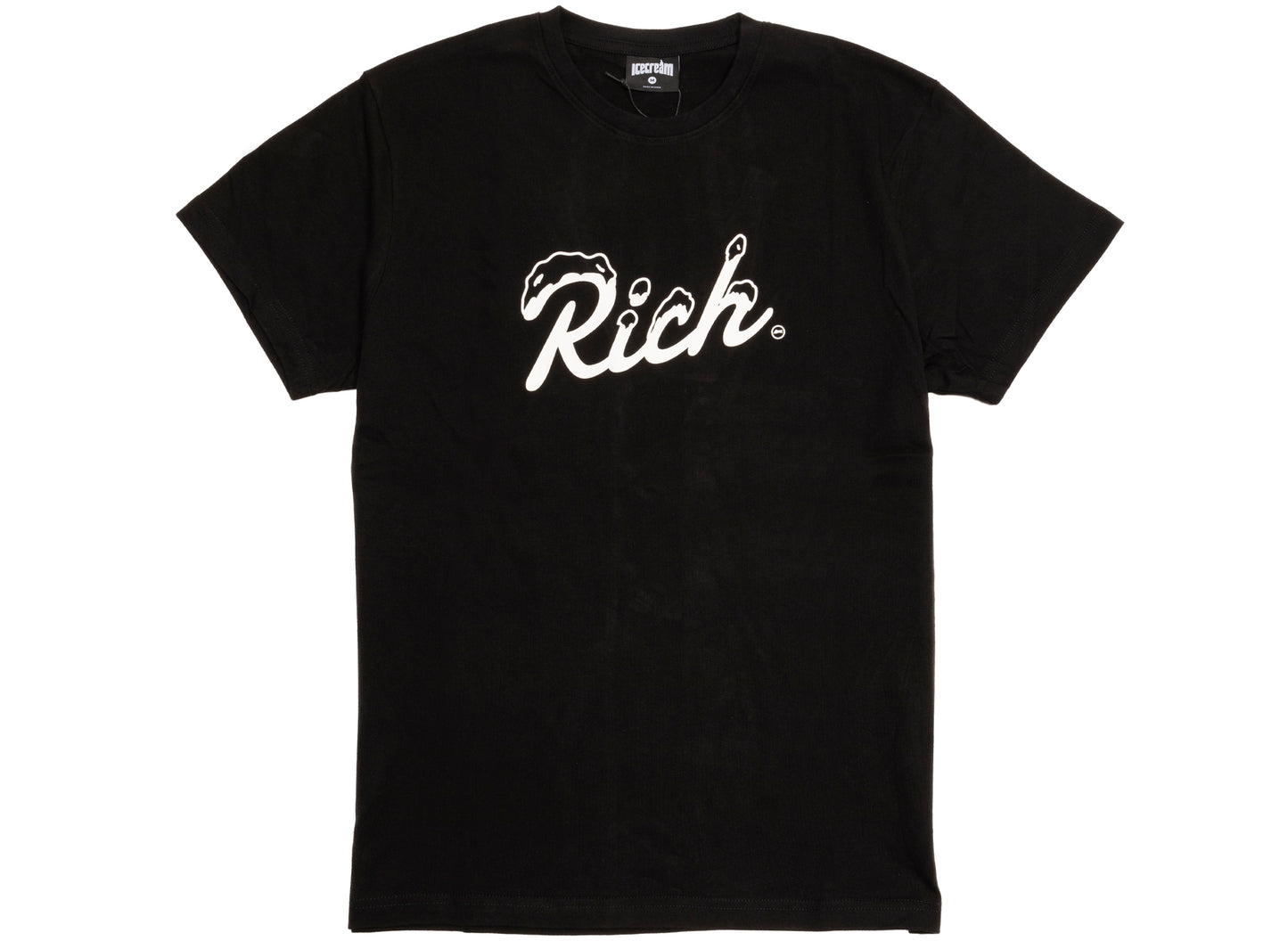 Camiseta de manga corta Ice Cream Rich en negro