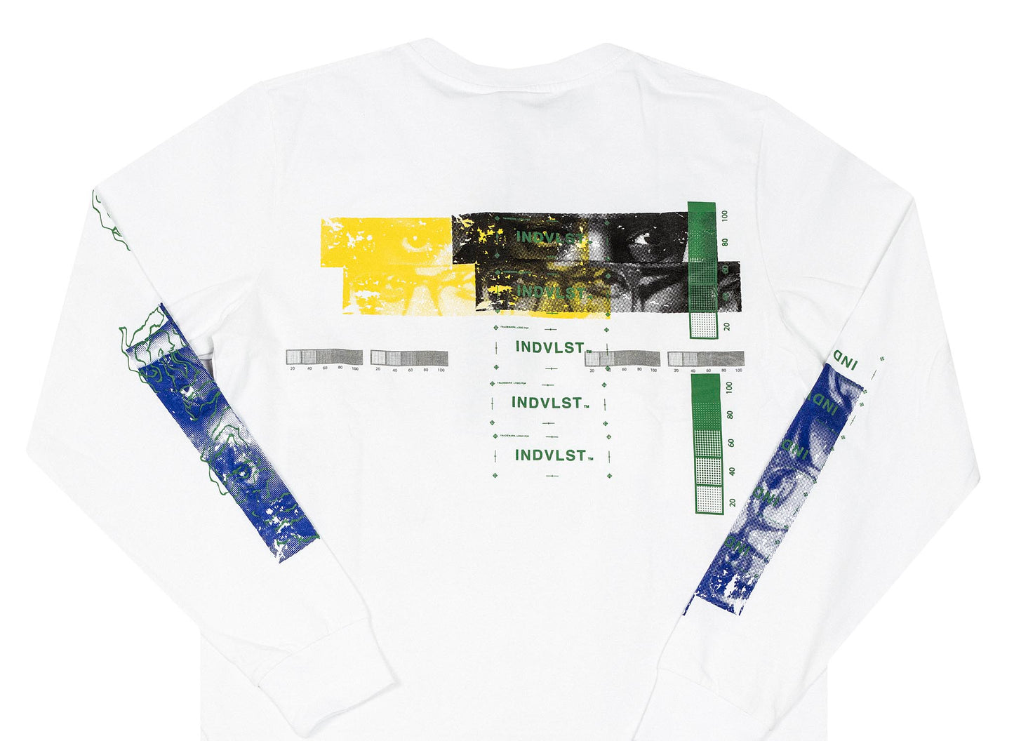 INDVLST Visions Hand Printed Long Sleeve 'White'