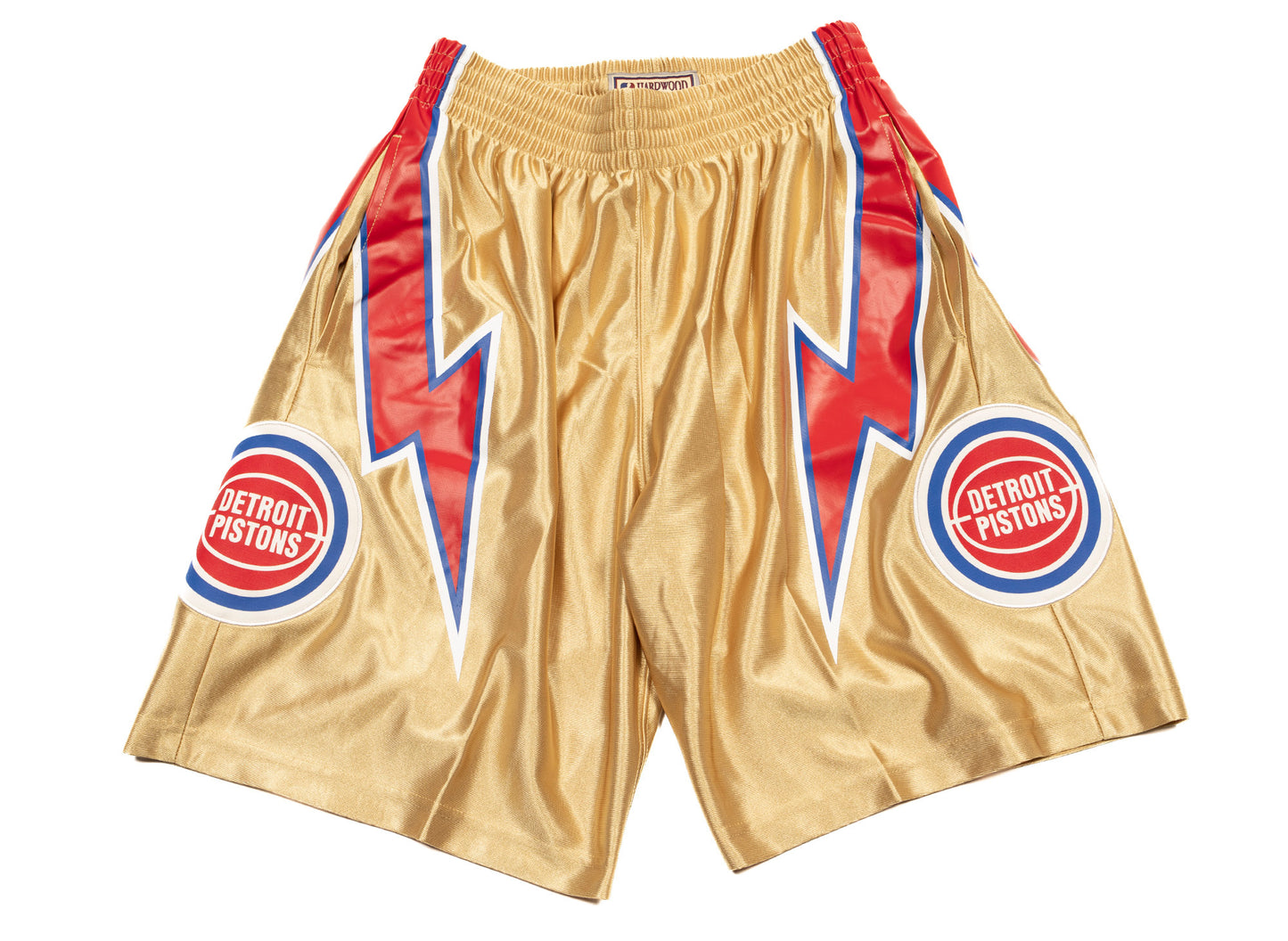 Pantalones cortos Mitchell & Ness NBA 75th Gold Swingman Pistons
