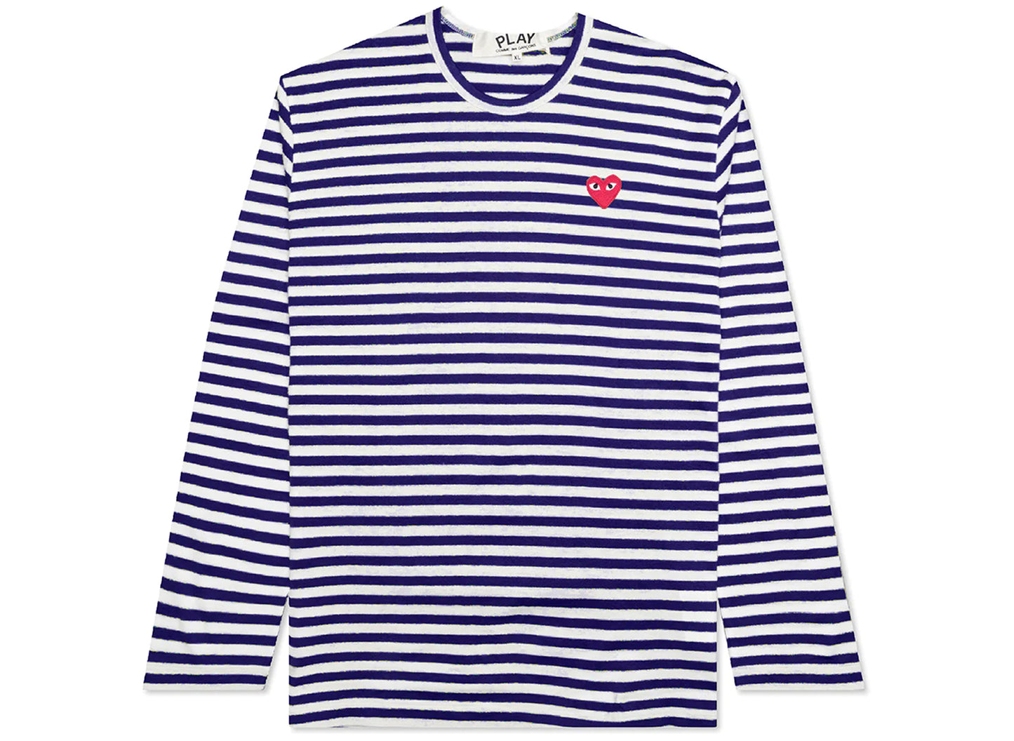 Comme des Garçons Play Gestreiftes Langarmshirt