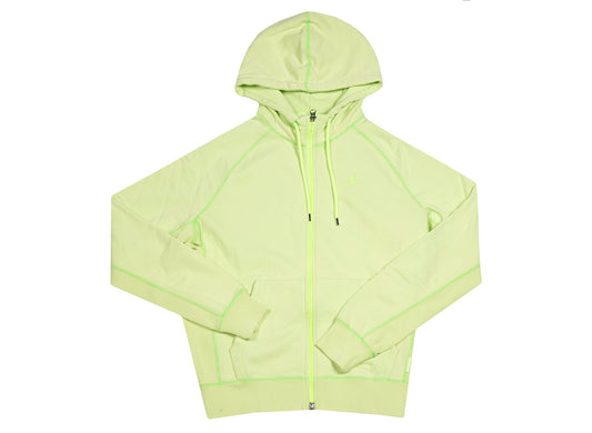 Sudadera con capucha de felpa con cremallera completa MJ Washed Wings "Ghost Green"