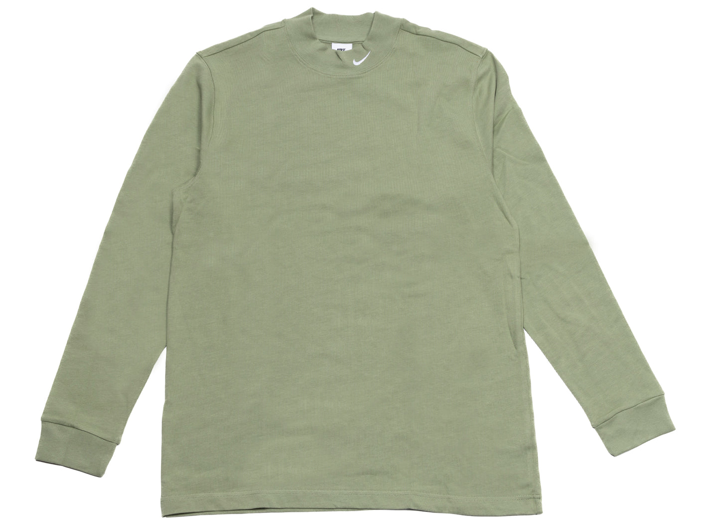 Nike Life Langarmshirt mit Stehkragen in Oil Green