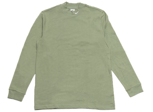 Nike Life Langarmshirt mit Stehkragen in Oil Green