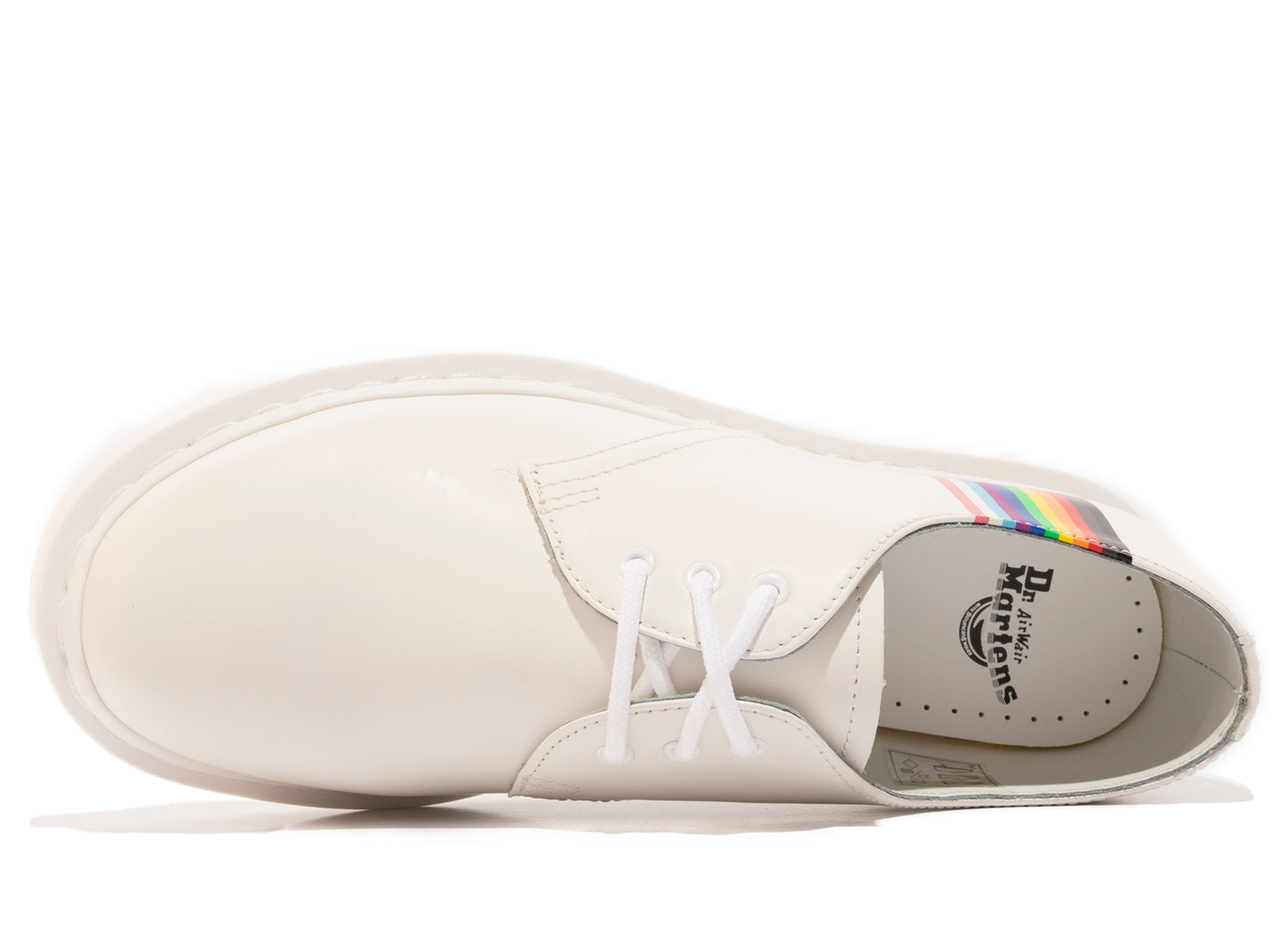 Dr. Martens 1461 For Pride White Smooth Stiefel