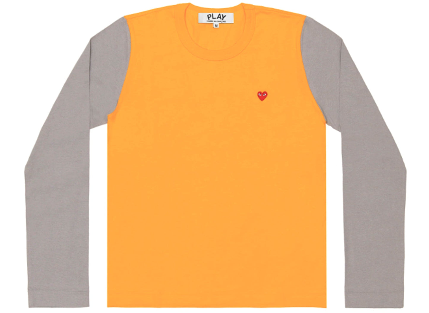 Comme des Garçons PLAY zweifarbiges Langarm-T-Shirt