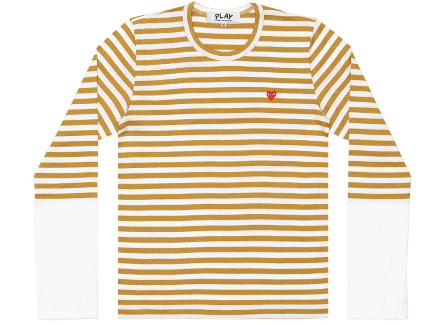 Comme des Garçons PLAY Langarmshirt mit Farbblock-Streifen