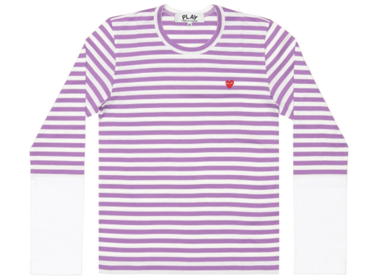 Comme des Garçons PLAY Langarm-T-Shirt mit Farbblock-Streifen