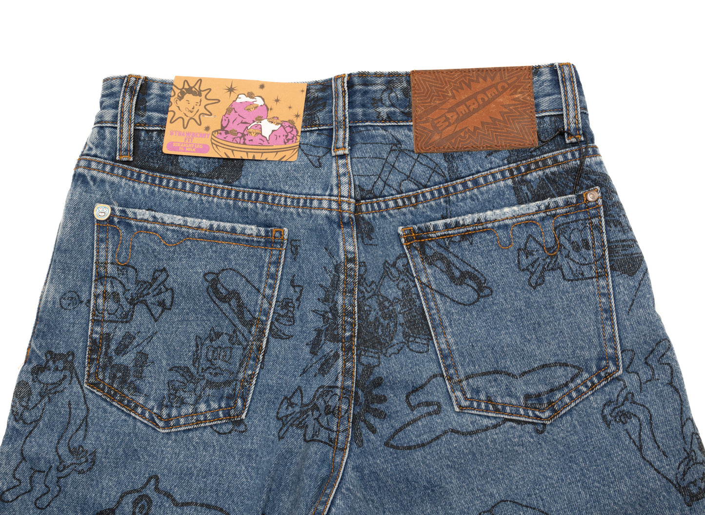 Eiscreme Sonne Kurze Jeansshorts