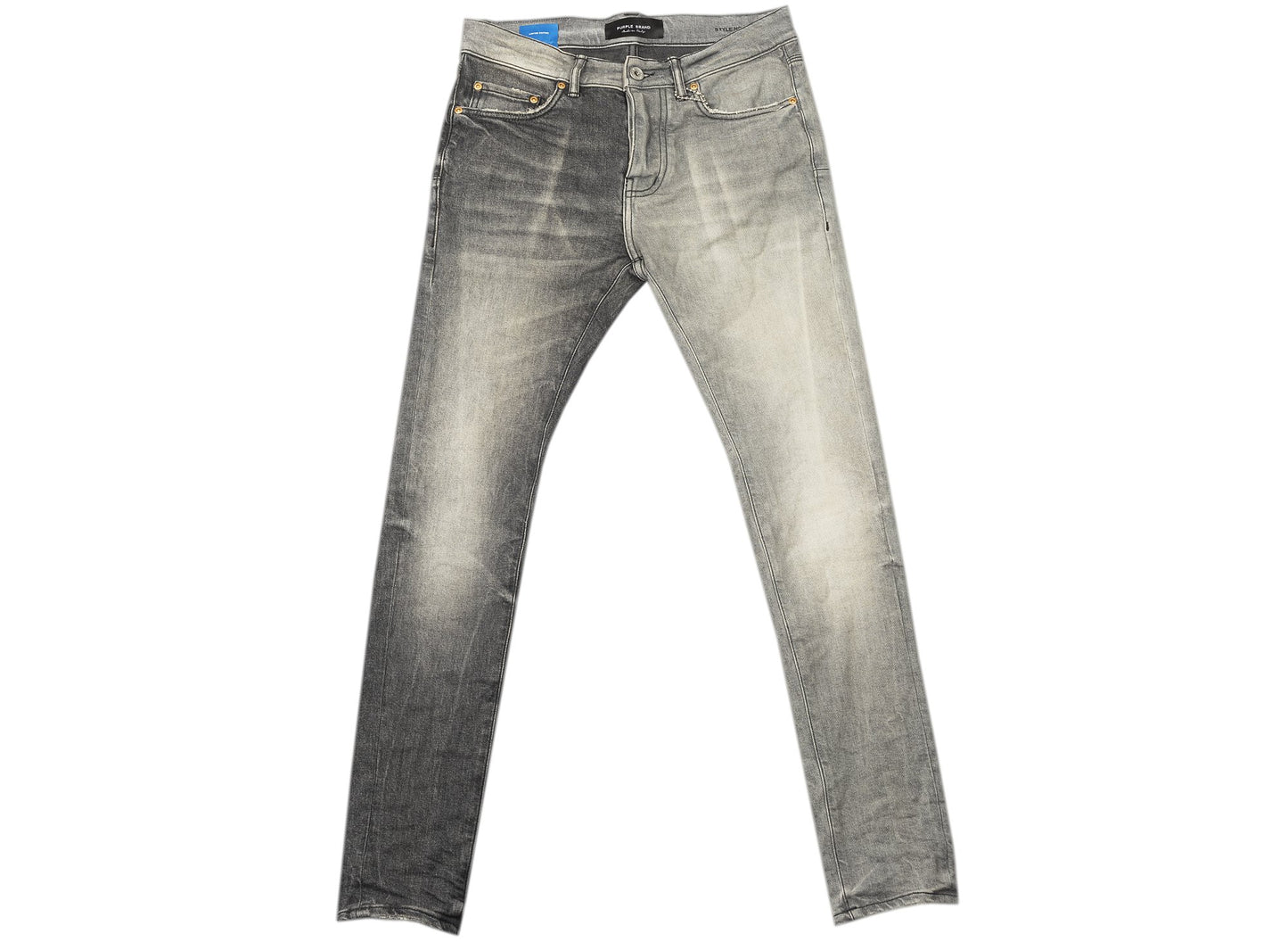 Pantalones vaqueros bicolor negros Purple Brand