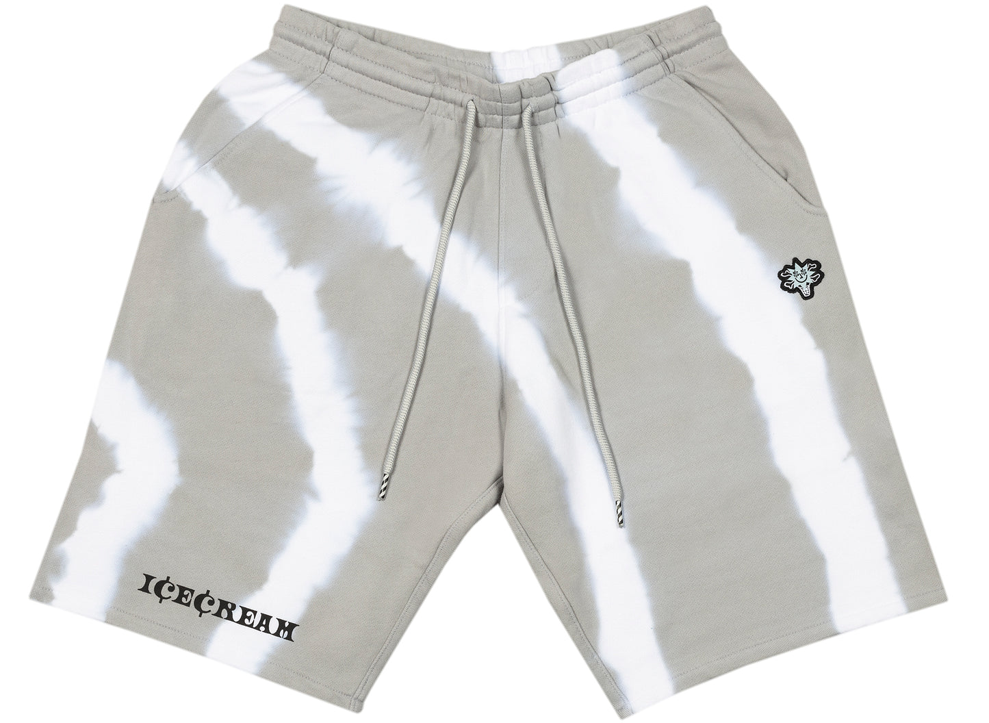 Pantalones cortos de vainilla con diseño de helado, en gris
