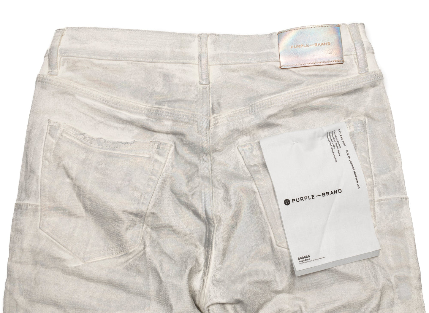 Purple Brand Iridescent Pearl Jeans in Used-Optik