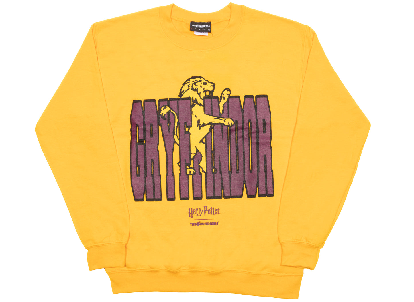 Sudadera de cuello redondo The Hundreds x Harry Potter House en dorado