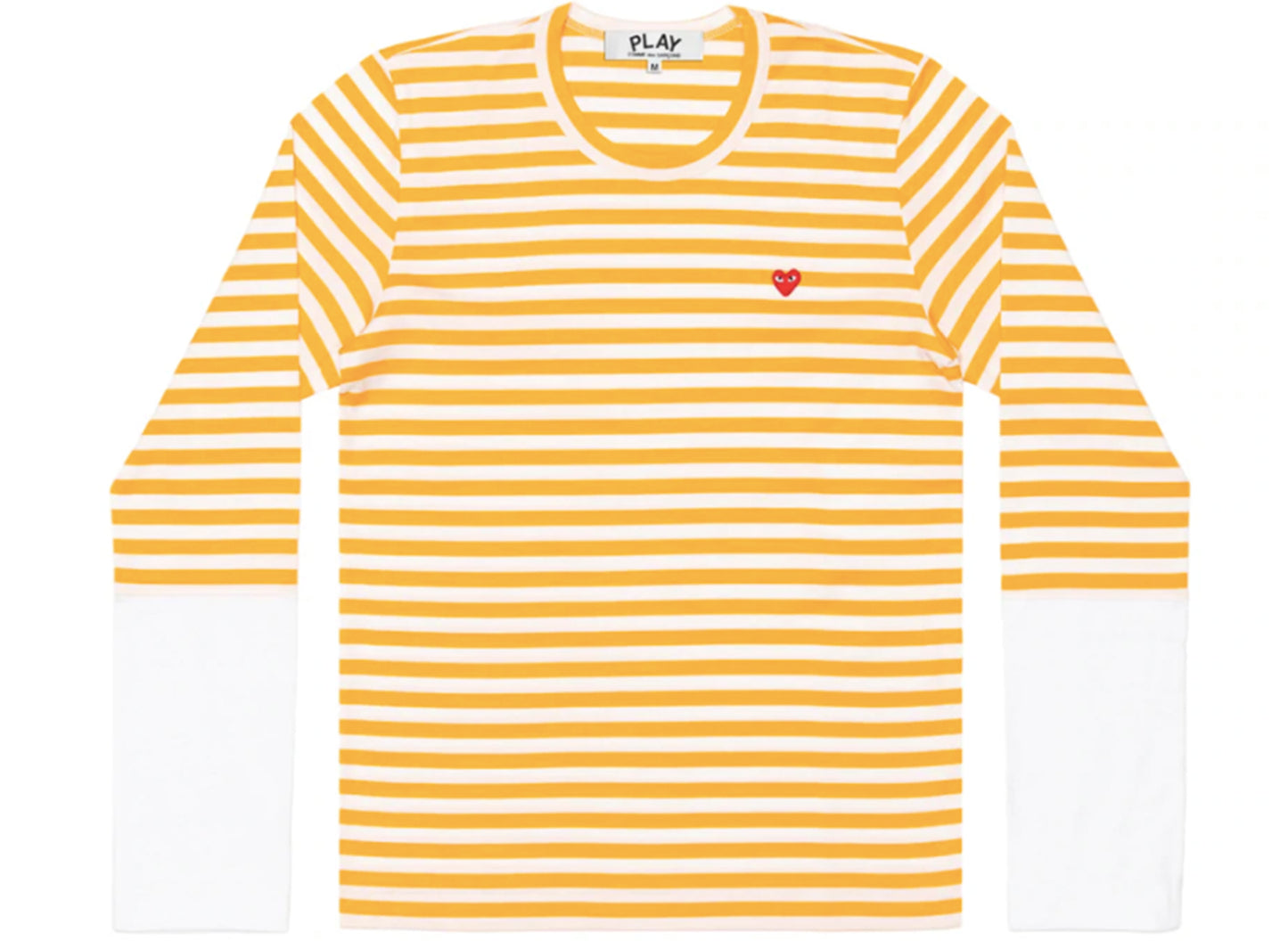 Camiseta de manga larga a rayas y bloques de color Comme des Garçons PLAY