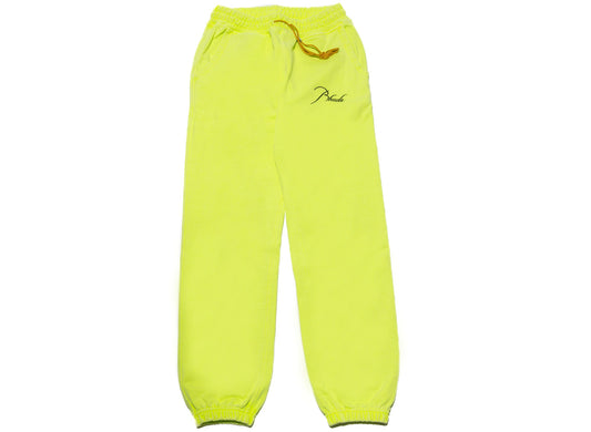 Pantalones de chándal Rhude Terry en verde neón