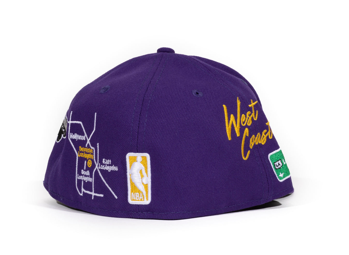 New Era Los Angeles Lakers Bestickte Fitted Cap