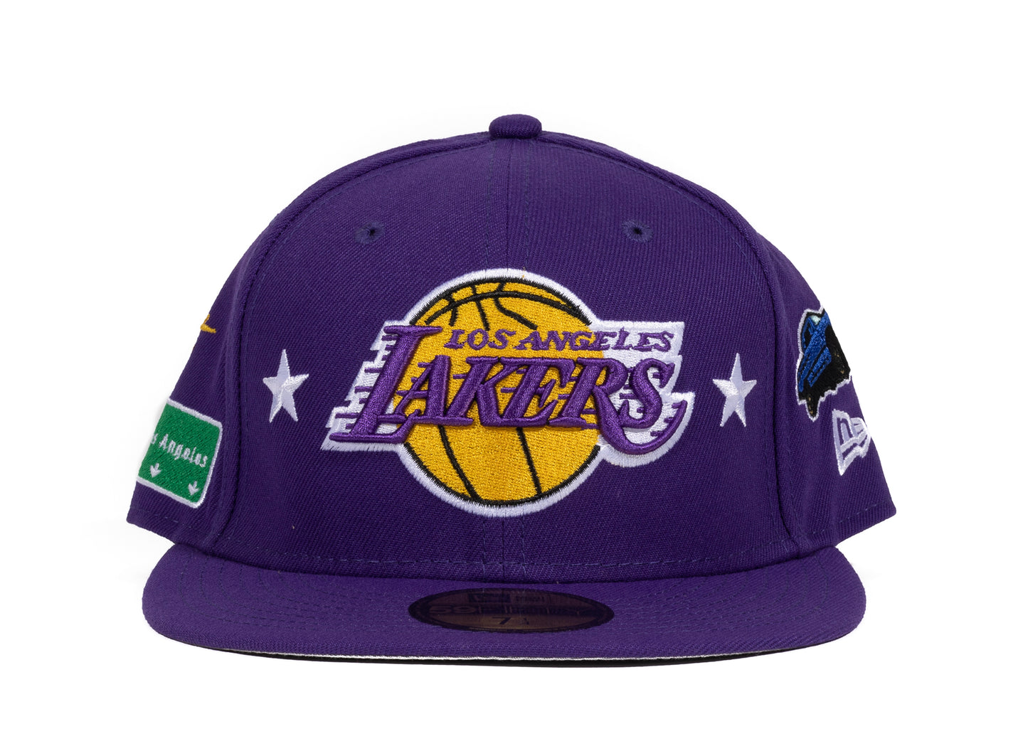 New Era Los Angeles Lakers Bestickte Fitted Cap