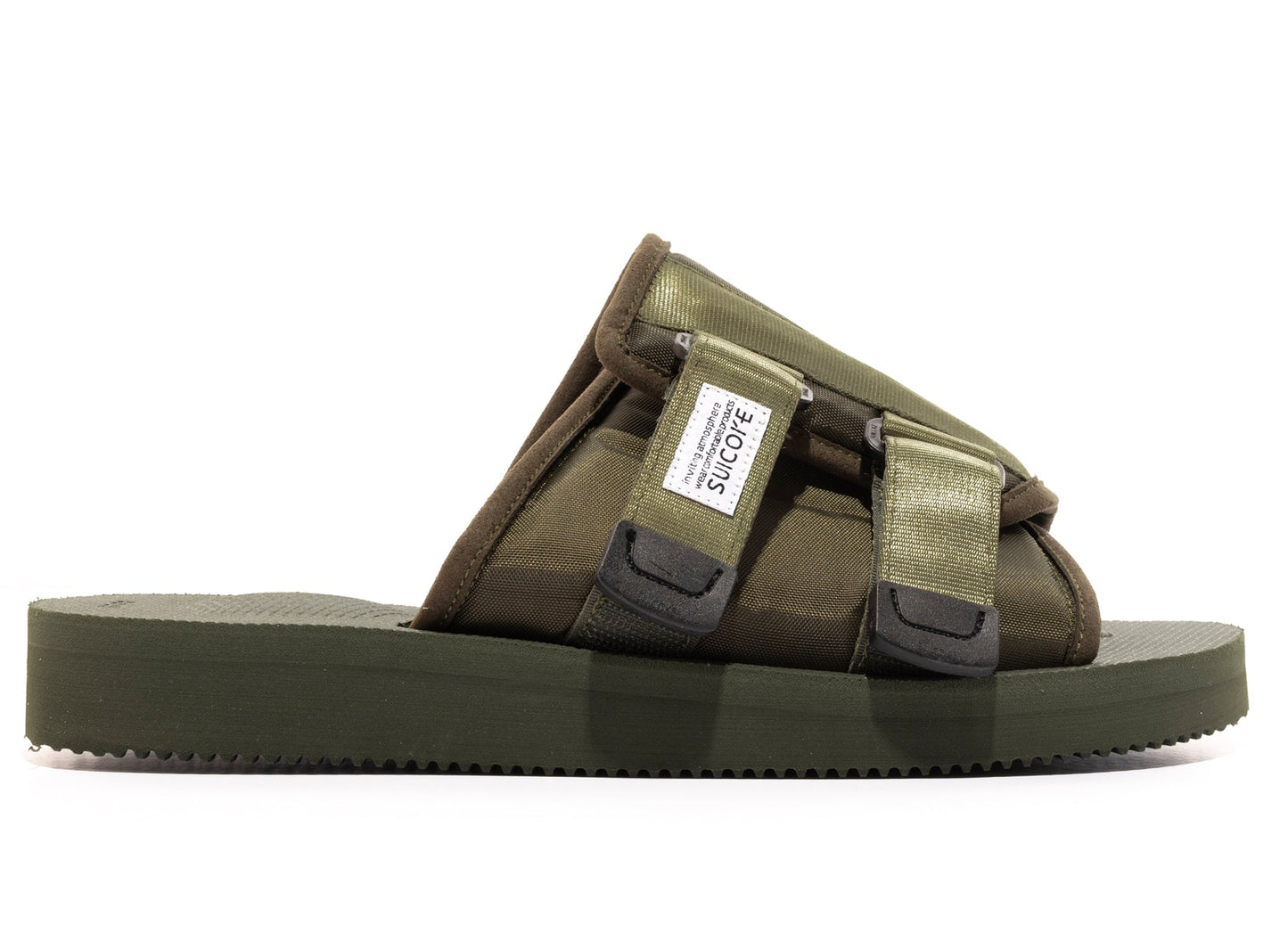 Sandalias Suicoke KAW-Cab en color oliva