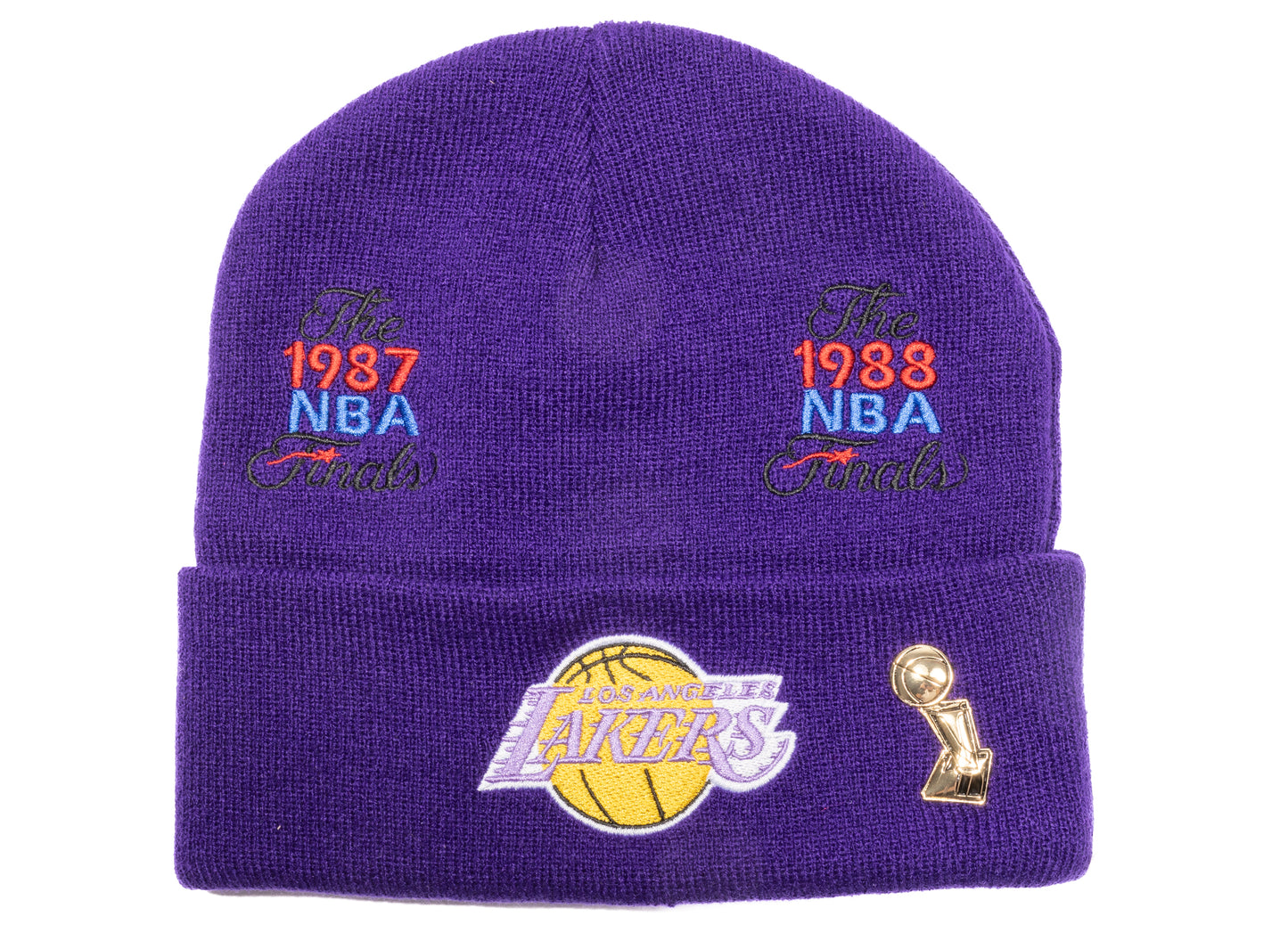 Gorro de lana de los Lakers de las Finales de la NBA Mitchell & Ness