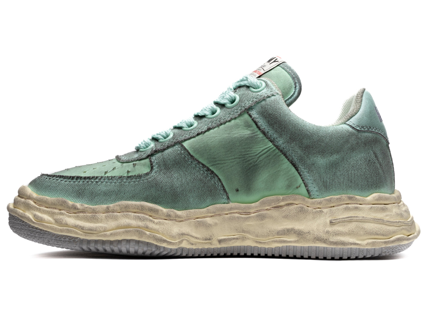 Maison Mihara Yasuhiro Wayne Low Distress en verde