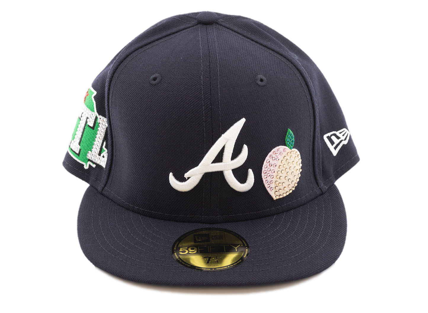 Gorra ajustada bordada 59FIFTY de los New Era Atlanta Braves