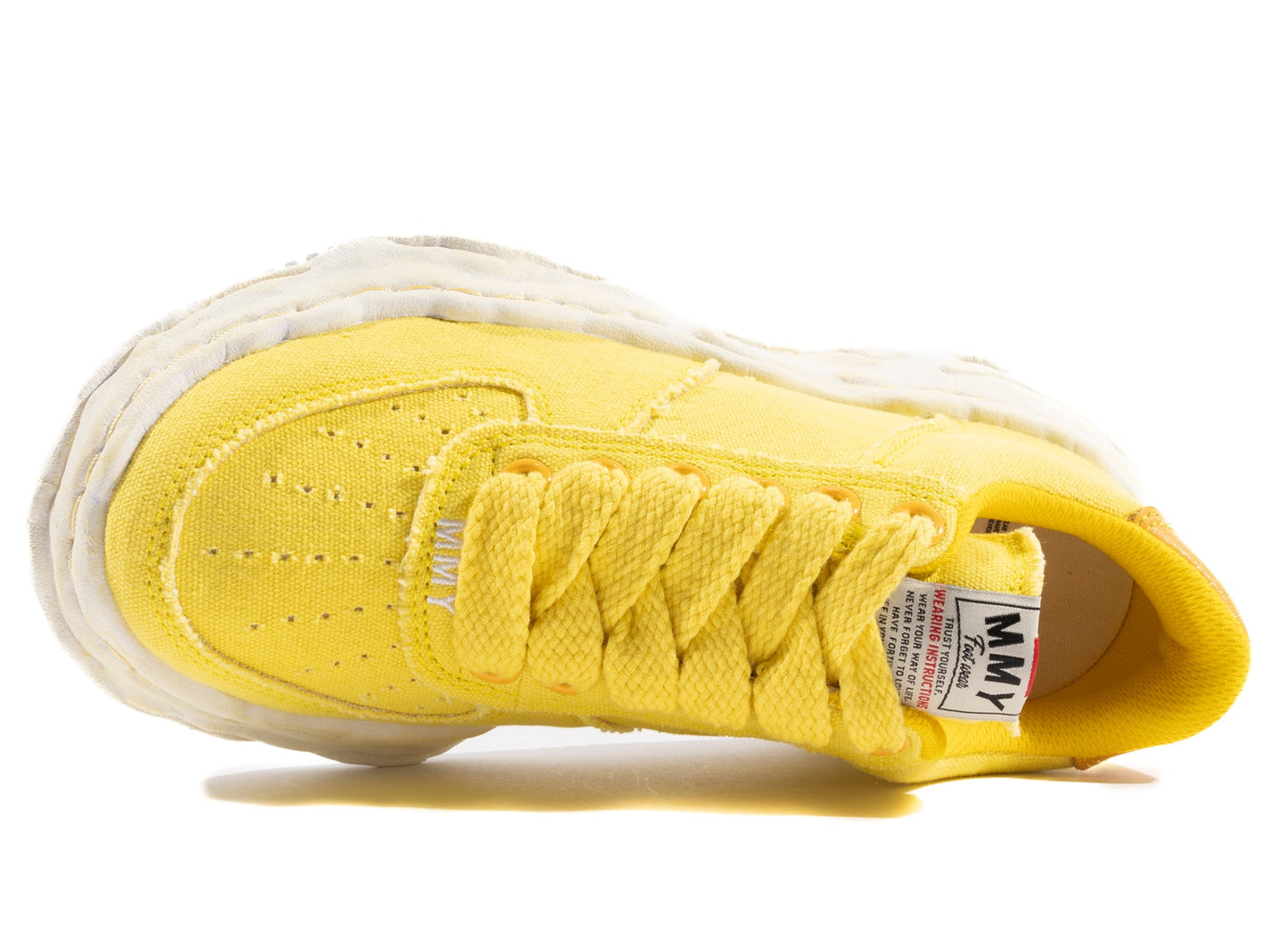 Zapatillas Bajas de Lona Wayne de Maison Mihara Yasuhiro en Amarillo