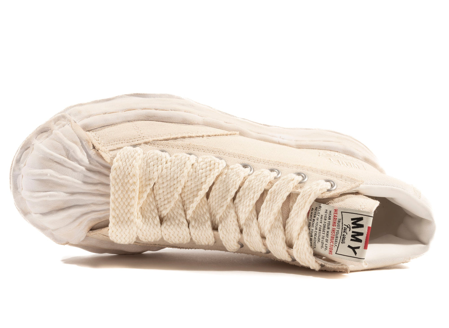 Maison Mihara Yasuhiro Canvas Blakey High-Top Sneaker in Weiß