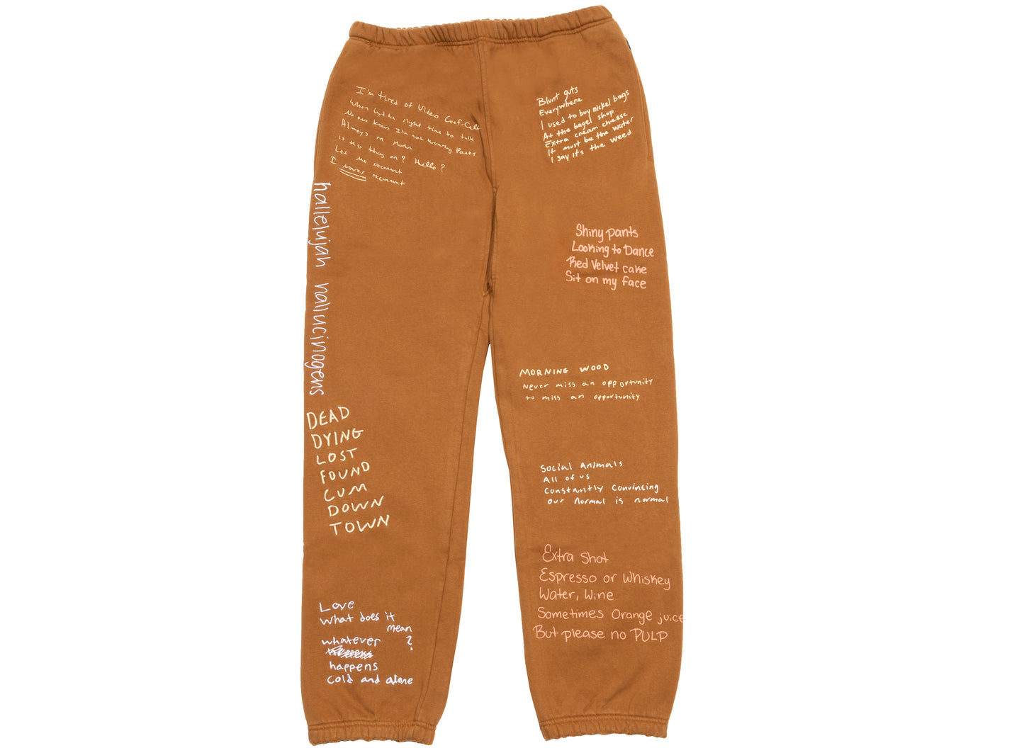 Pantalones de chándal Pleasures Remote en marrón