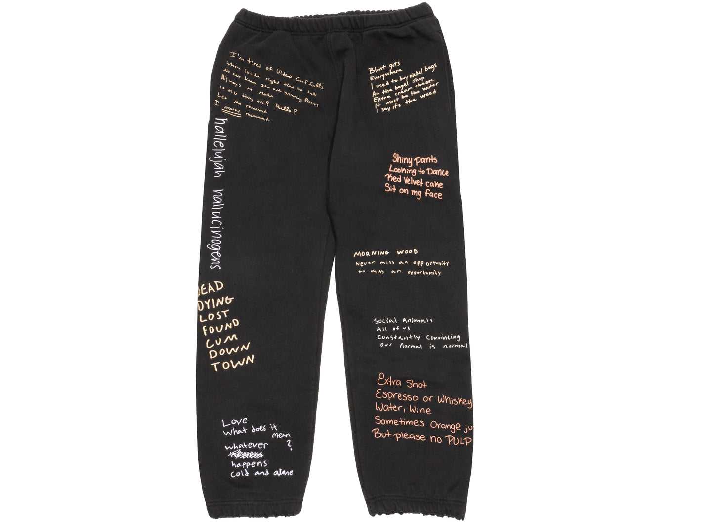 Pleasures Remote Jogginghose in Schwarz