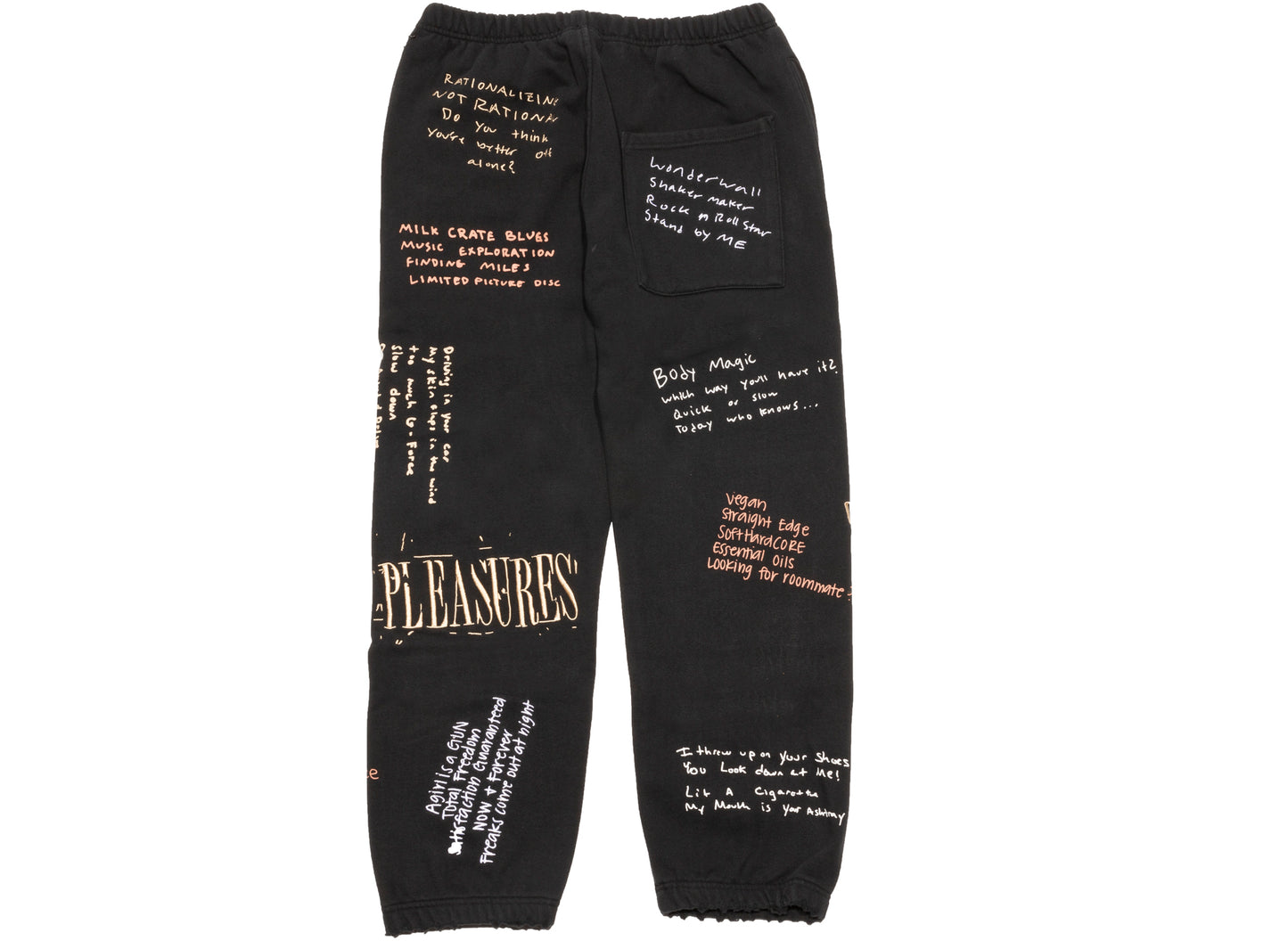 Pleasures Remote Jogginghose in Schwarz