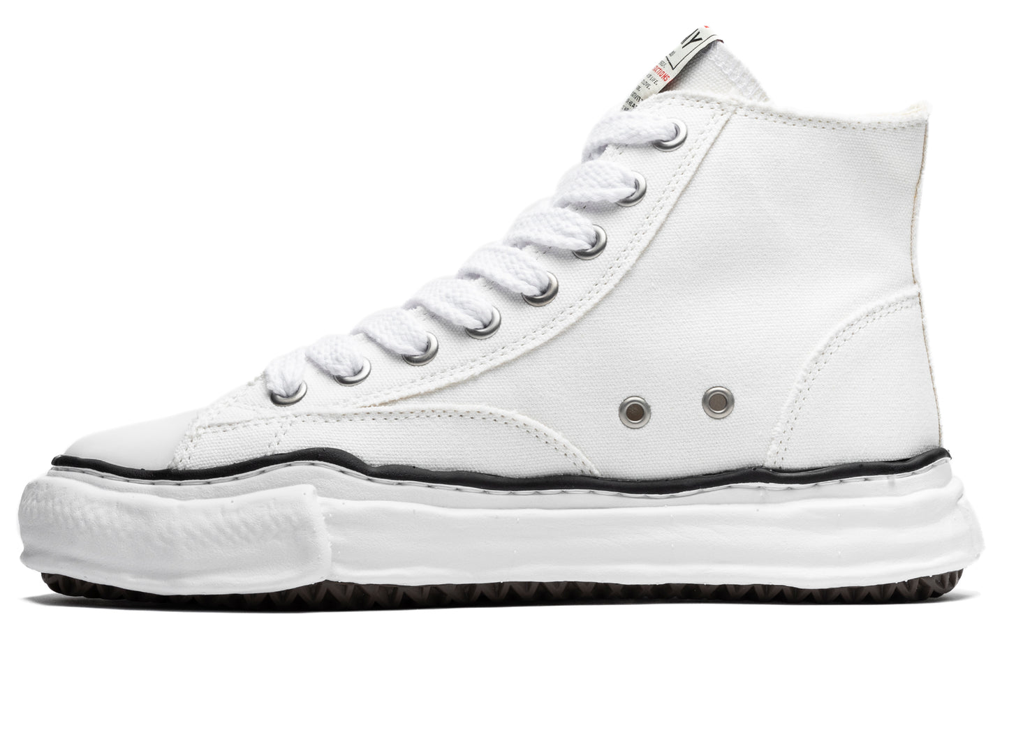 Maison Mihara Yasuhiro High Top Lace Up Sneaker in White