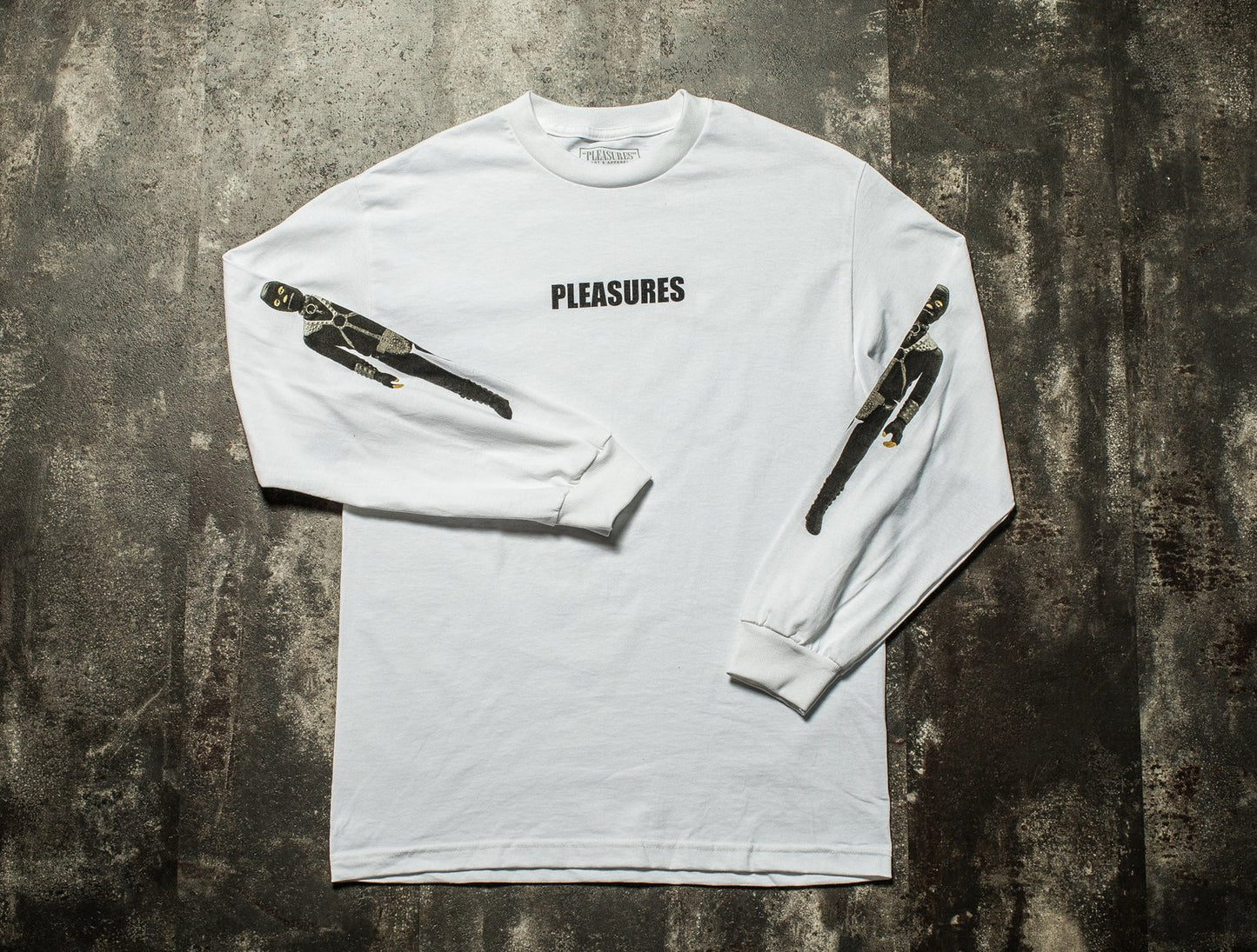 Pleasures Special Friend L/S Tee, front view laid flat