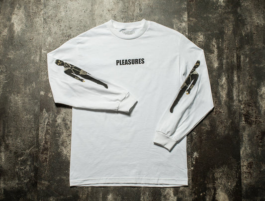 Pleasures Special Friend L/S Tee, front view laid flat