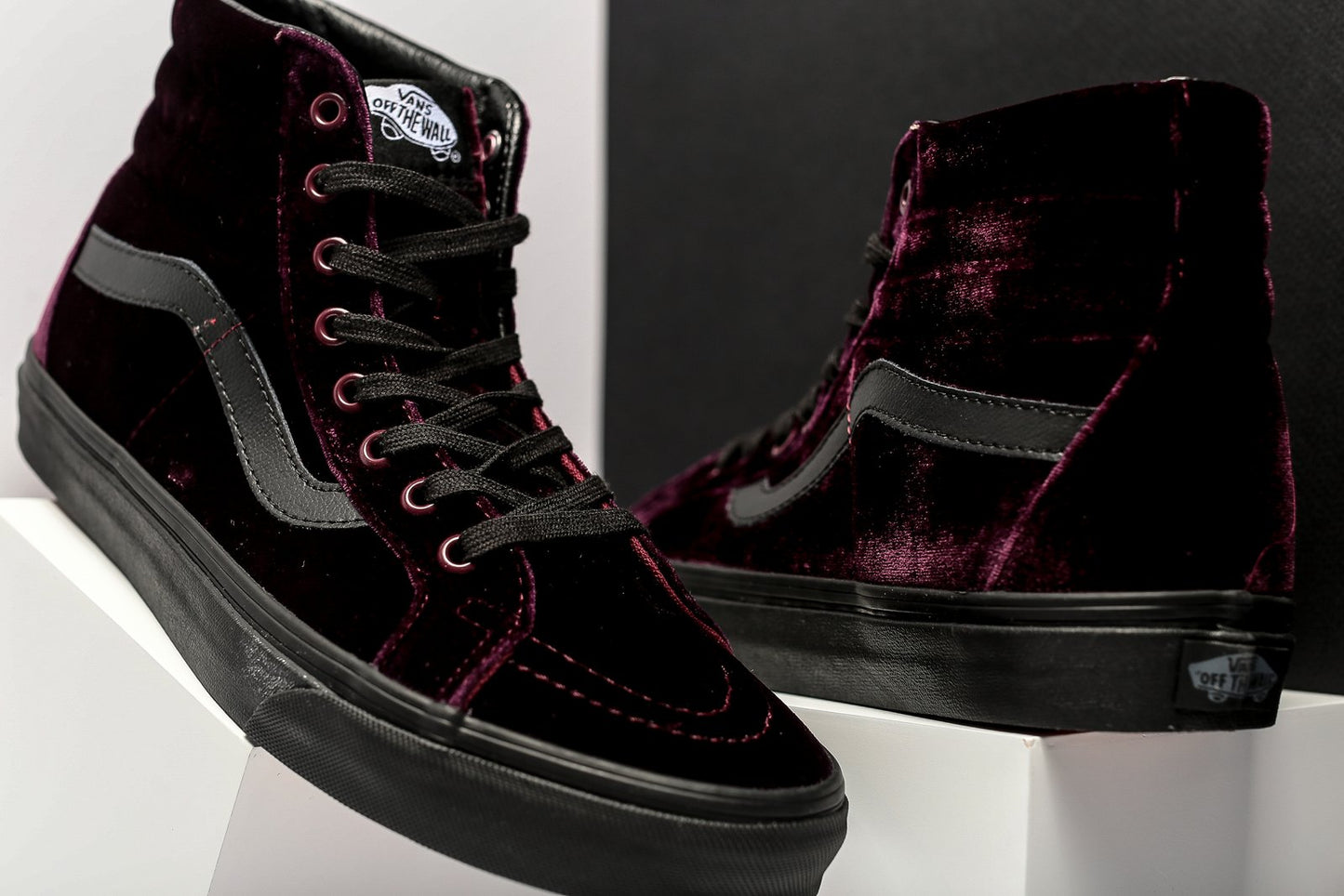 Vans Sk8-Hi Reissue de terciopelo negro