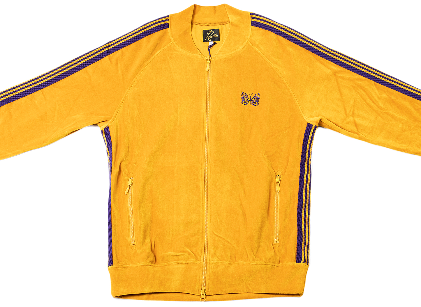 Needles Rippkragen Velours Trainingsjacke