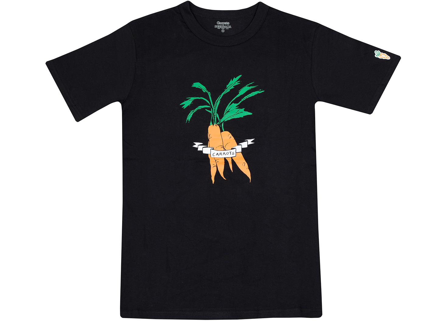Camiseta de atado de zanahorias