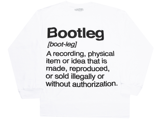 Chinatown Market Bootleg Longsleeve Tee 'White'