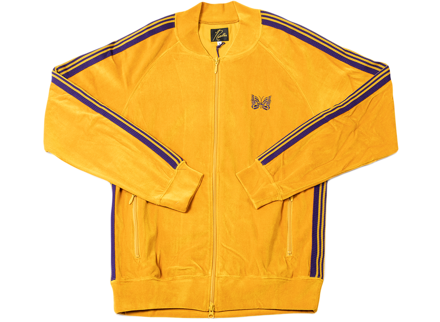 Needles Rippkragen Velours Trainingsjacke