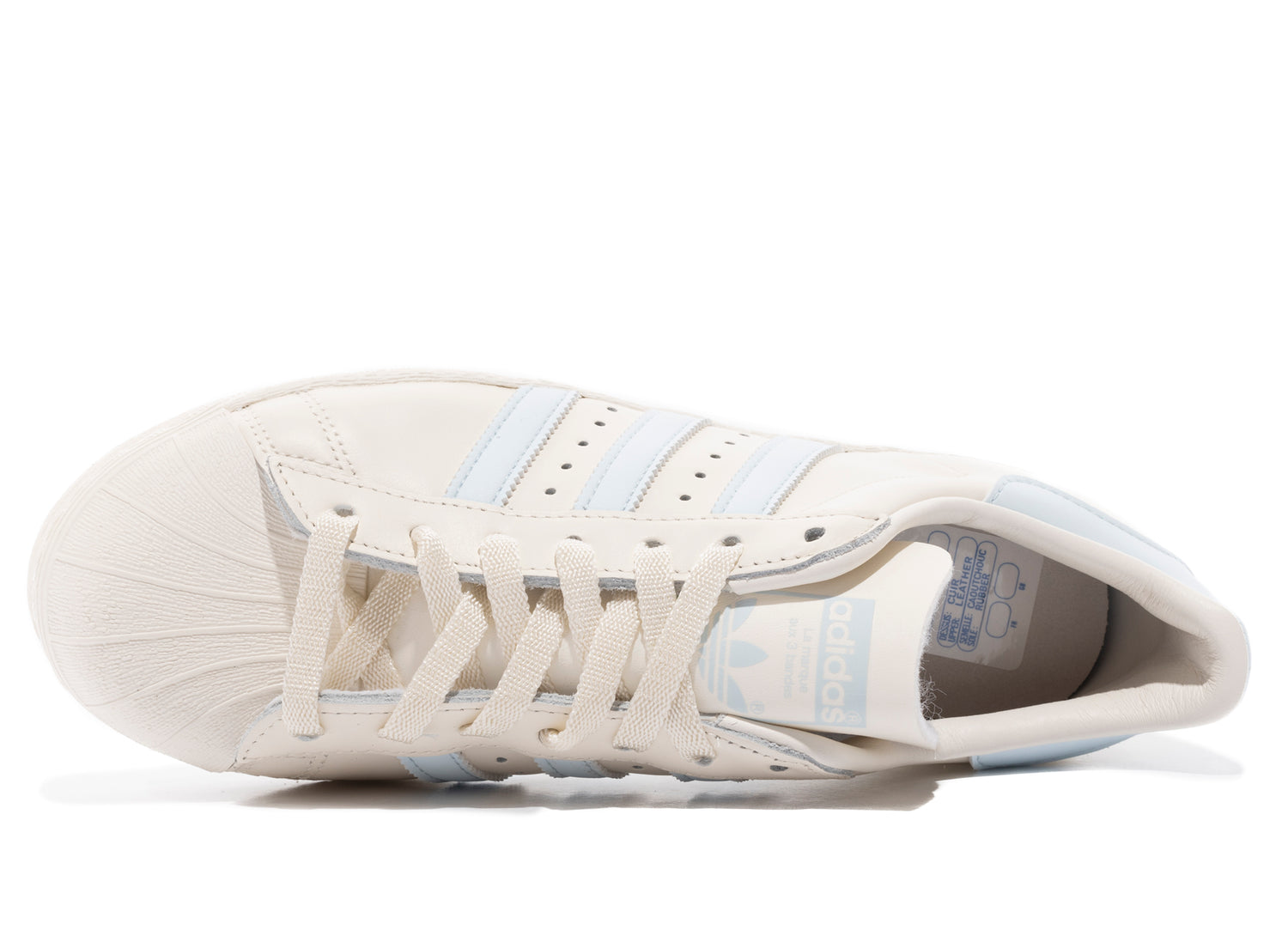 Adidas Superstar 82 in Cloud White / Sky Tint / Off White - view 4