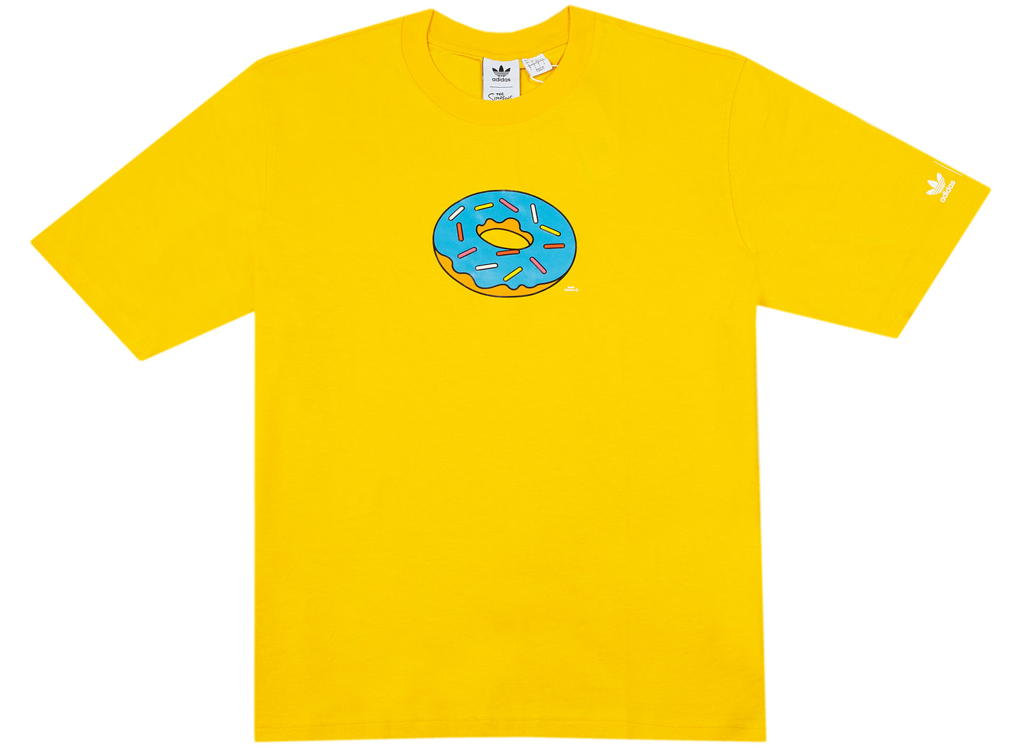 Adidas x The Simpsons Donuts Tee in Super Yellow