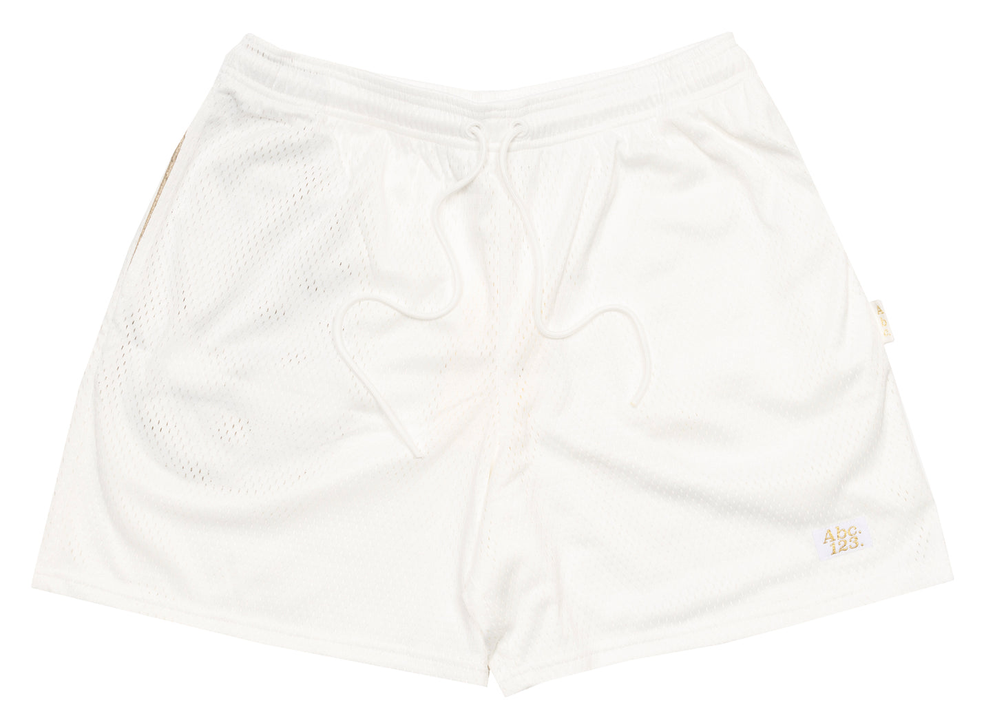 Advisory Board Crystals Abc. 123. Mesh Shorts in Selenite